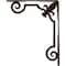 Ekena Millwork Fleur De Lis Wrought Iron Bracket, (Single center brace), Antiqued Copper 1 1/2"W x 10"D x 12"H BKTM01X10X12SFLACO - alternate 6